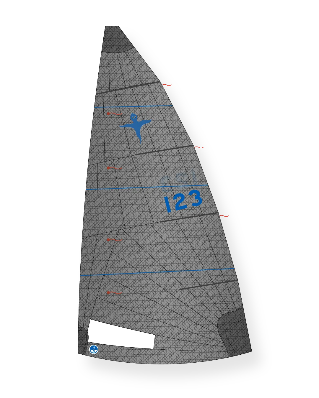 North Sails Phantom SO-1 Minus grand-voile plate