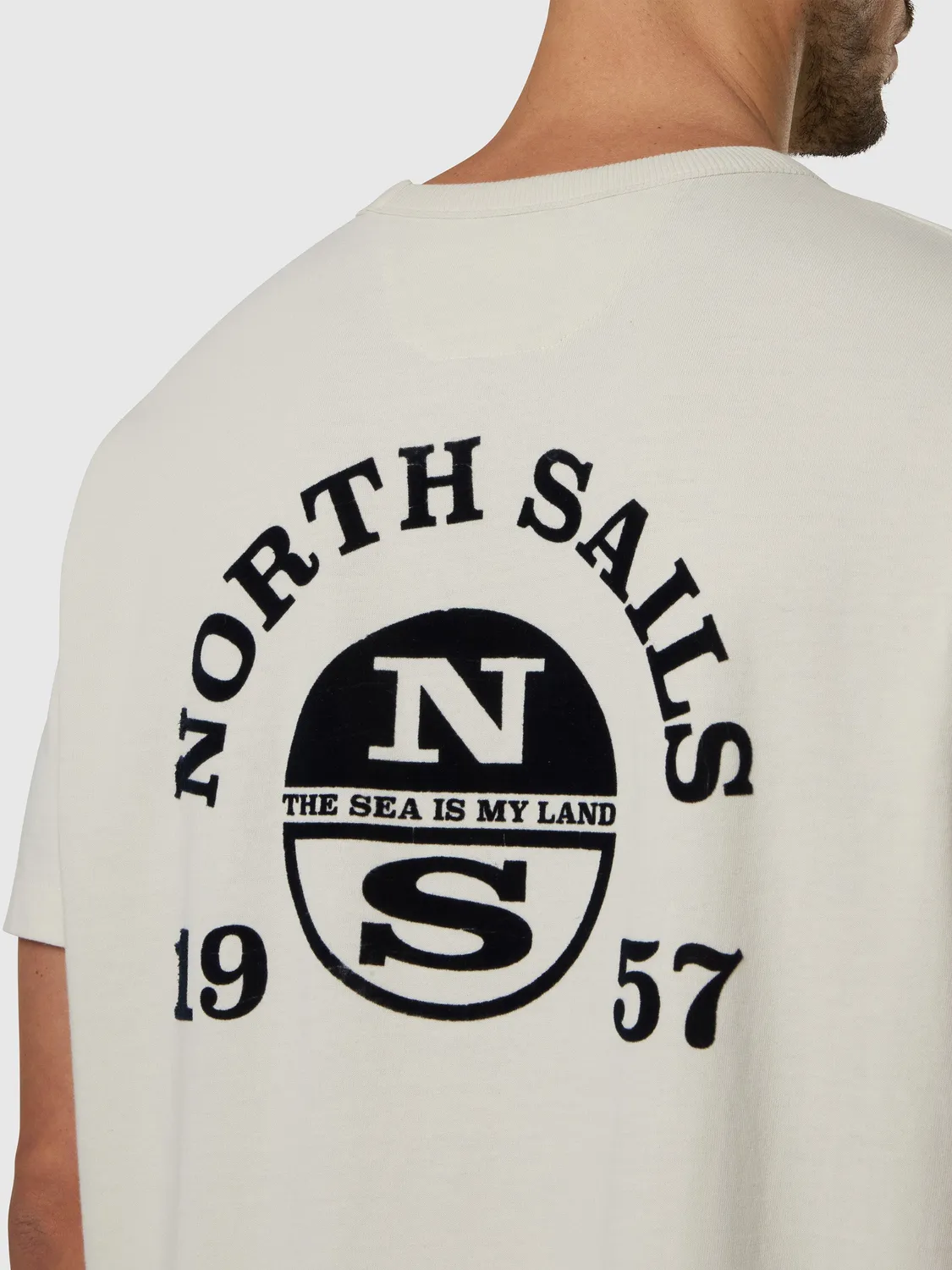North Sails Archive t-shirt coton épais white onyx