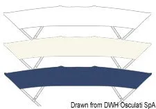 Tessilmare Shade Master Fish bimini blanc 190/210 cm