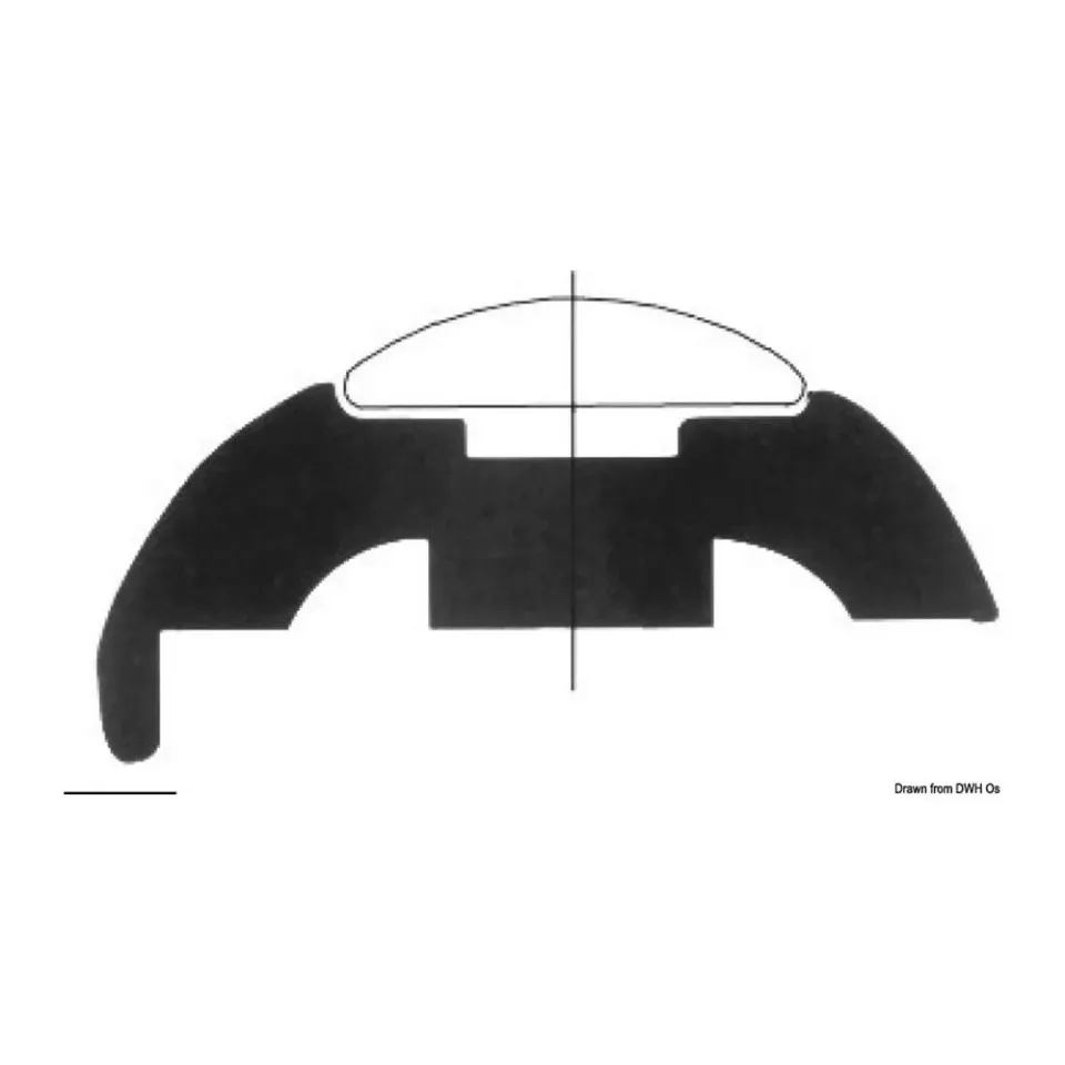 Tessilmare PVC blanc profil base 50 mm rouleau 24 m