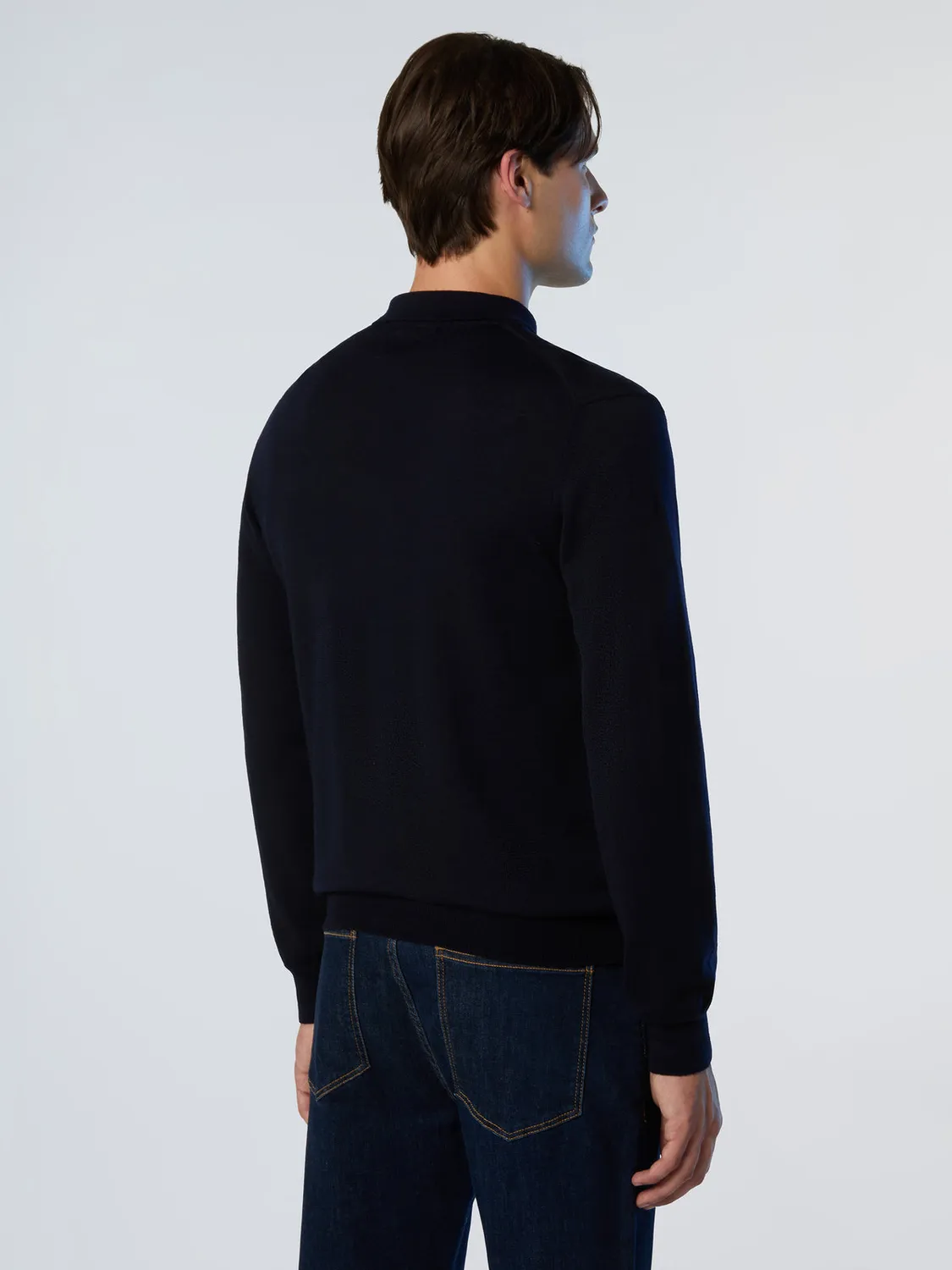 North Sails Merino pull polo laine manches longues