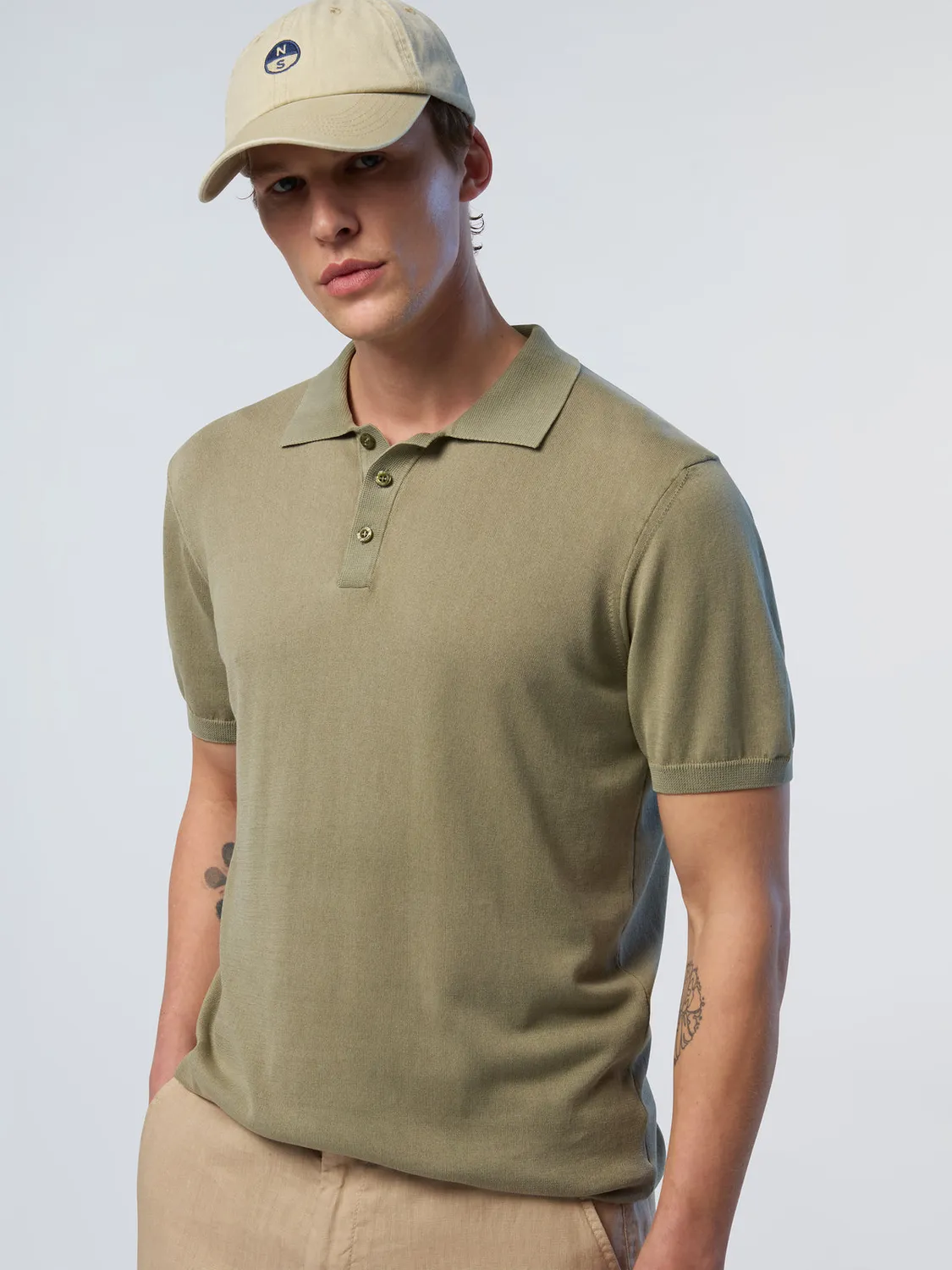 North Sails Washed polo coton bio délavé