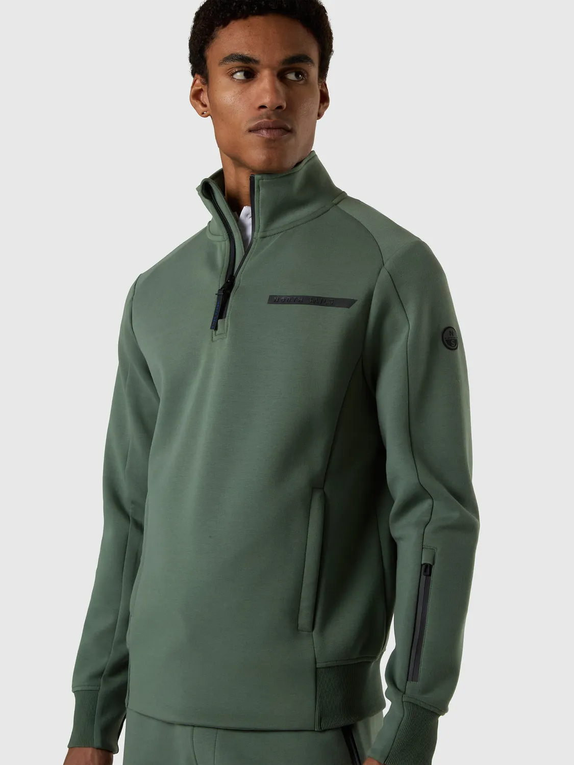 North Sails Scuba sweat half-zip recyclé