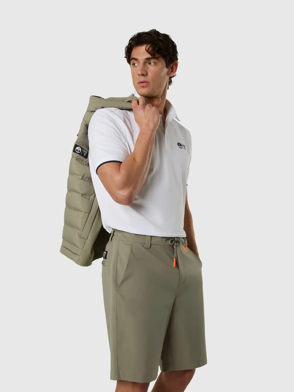 North Sails Guess polo manche courte homme blanc pur regular