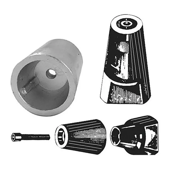Tecnoseal ogive anode arbre 25 mm plaque alu interchangeable