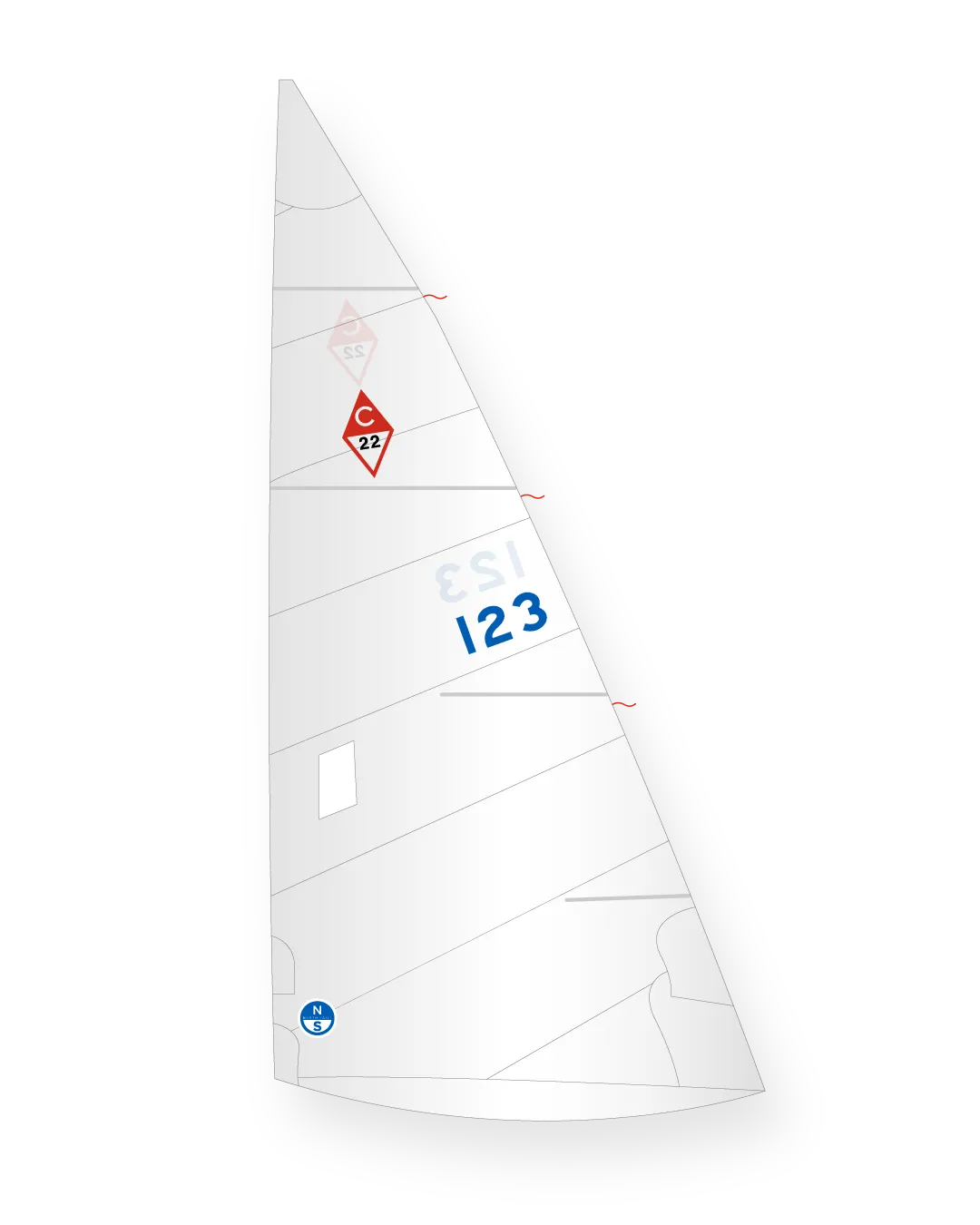 North Sails Catalina 22 Regatta grand-voile Dacron race