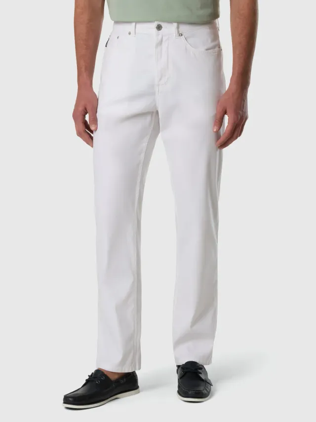 North Sails Stretch Dobby 5-Pocket pantalon blanc
