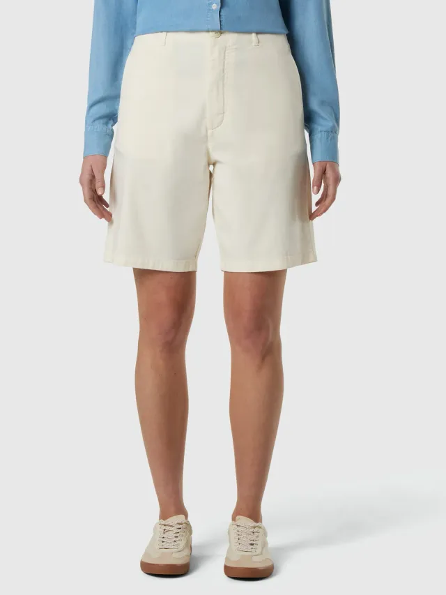 North Sails taille haute short chino slim femme marshmallow