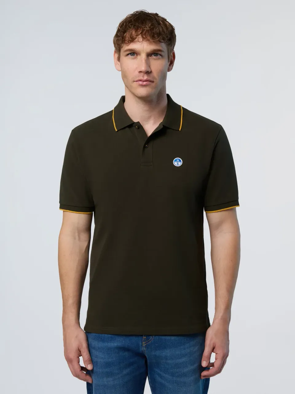 North Sails polo col lettré coton bio piqué