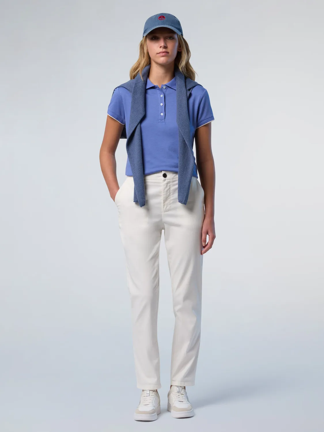 North Sails chino slim stretch gabardine coton bio