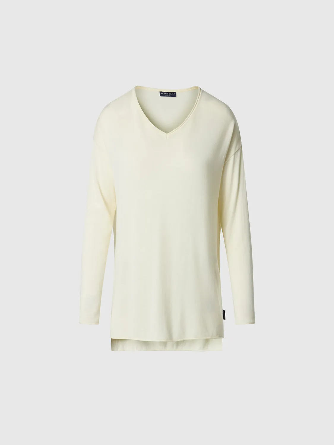 North Sails Light V-neck pull col V coton viscose