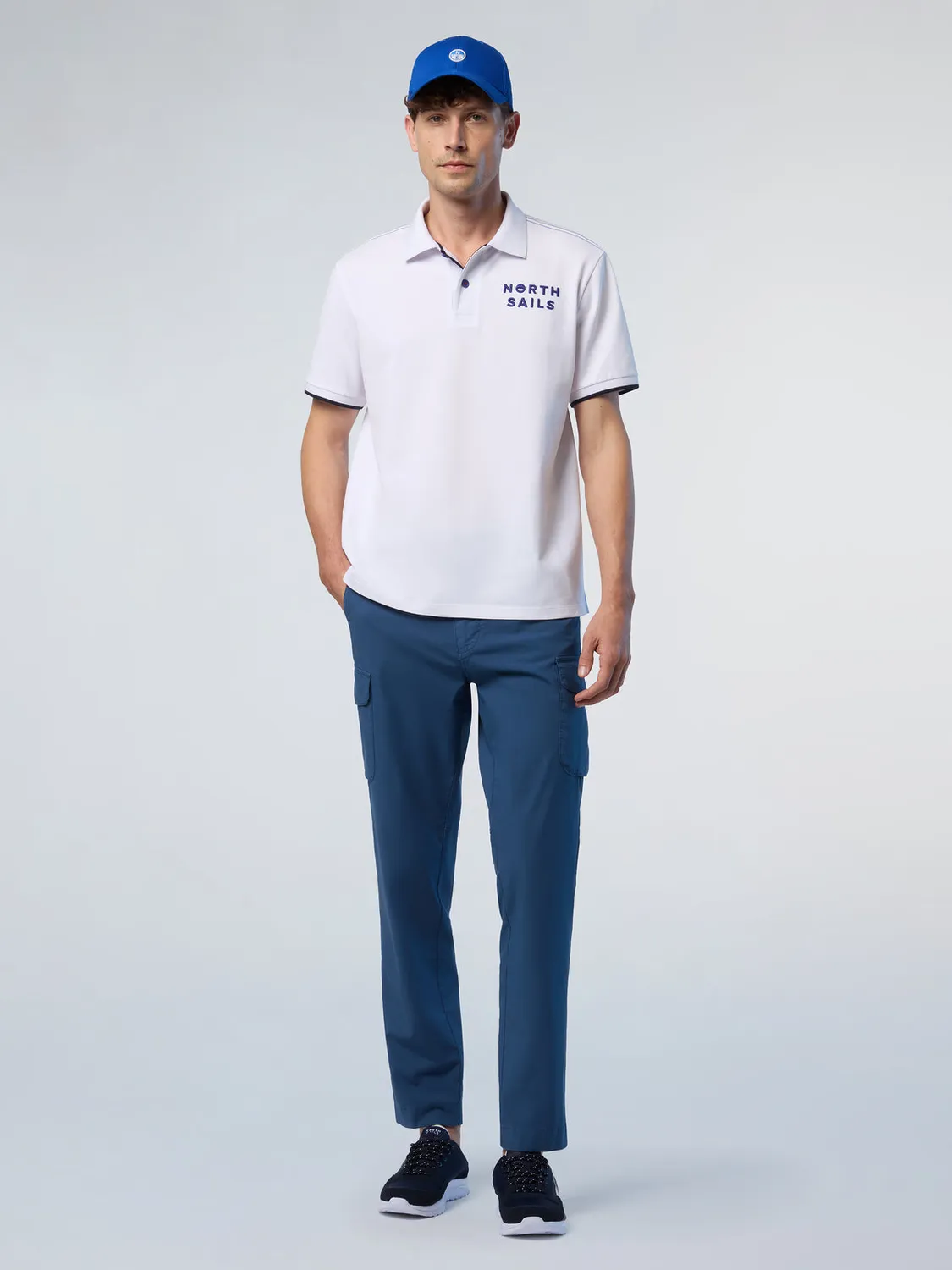 North Sails polo col rayé coton bio stretch