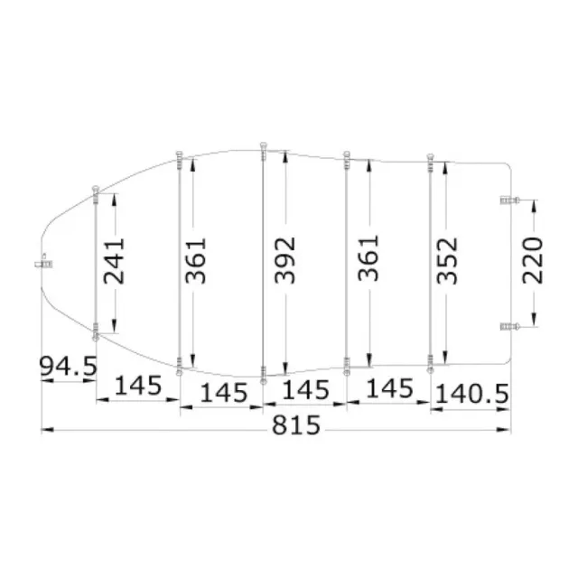 easysea bâche bateau grise 780x270 cm 300D
