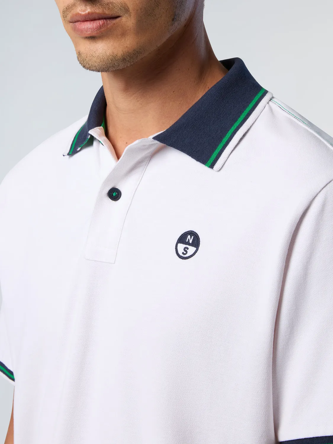 North Sails polo piqué coton bio rayures