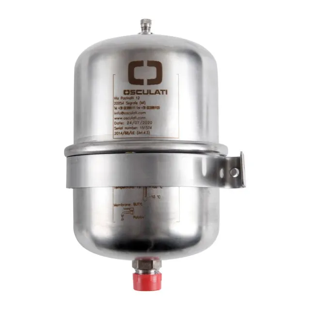 Osculati réservoir accumulateur eau douce inox 2 L anti-coup