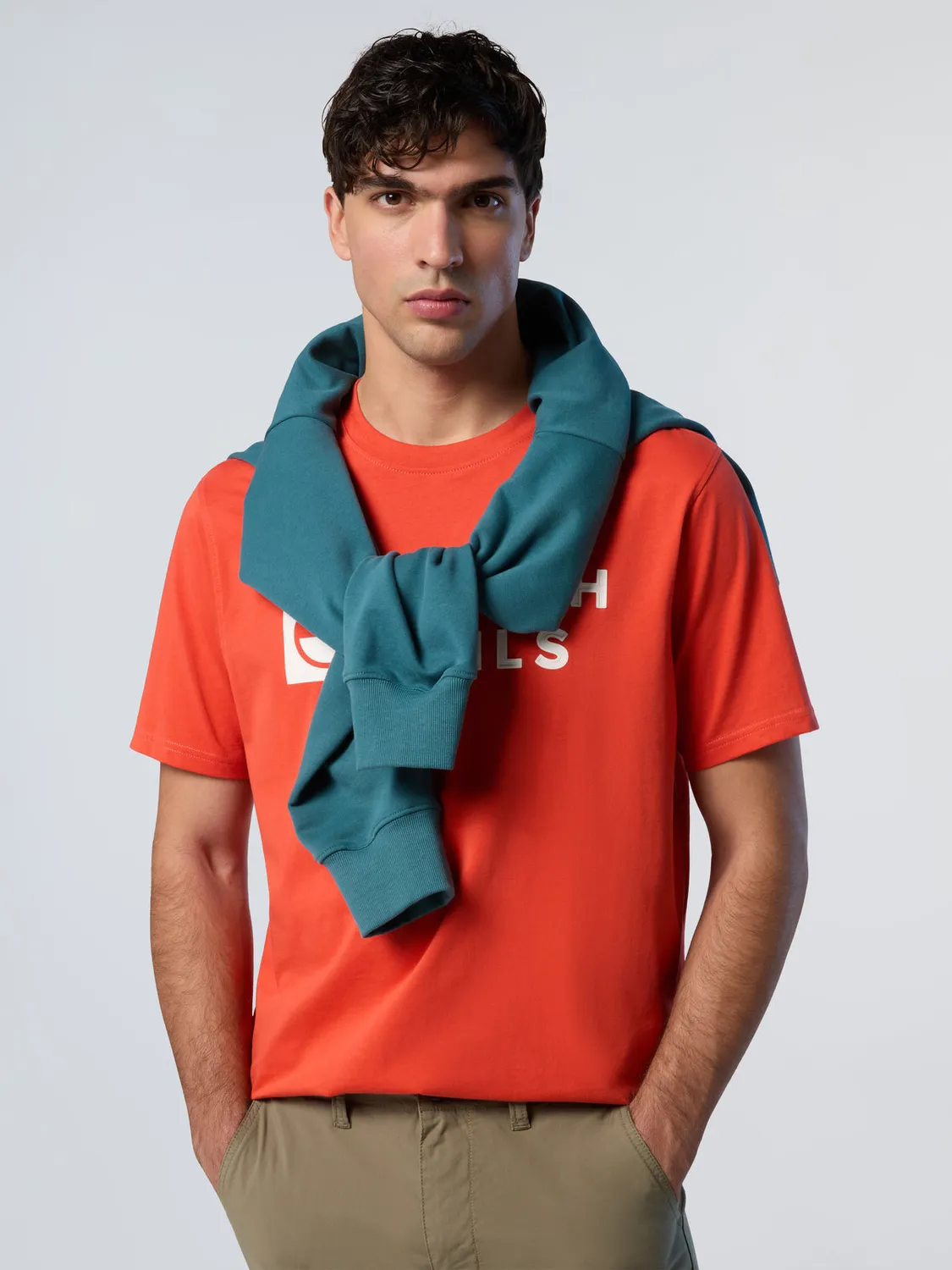 North Sails T-shirt coton bio logo maxi homme