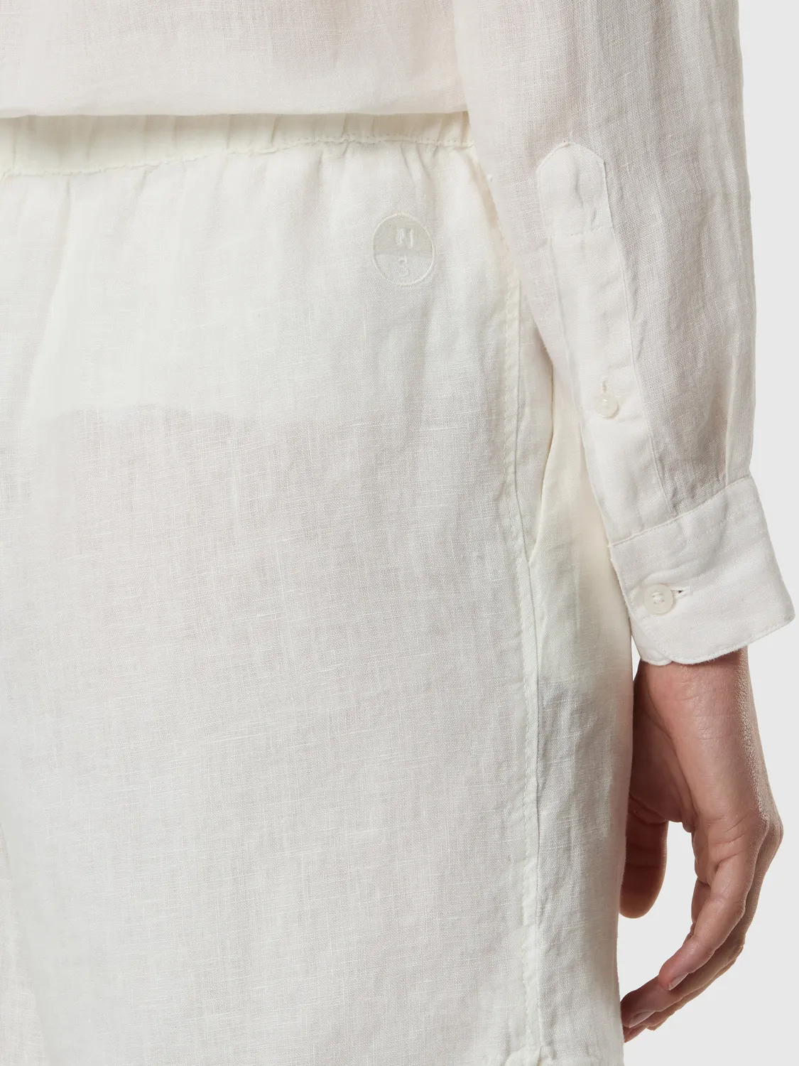 North Sails Short Lin Paperbag Marshmallow femme