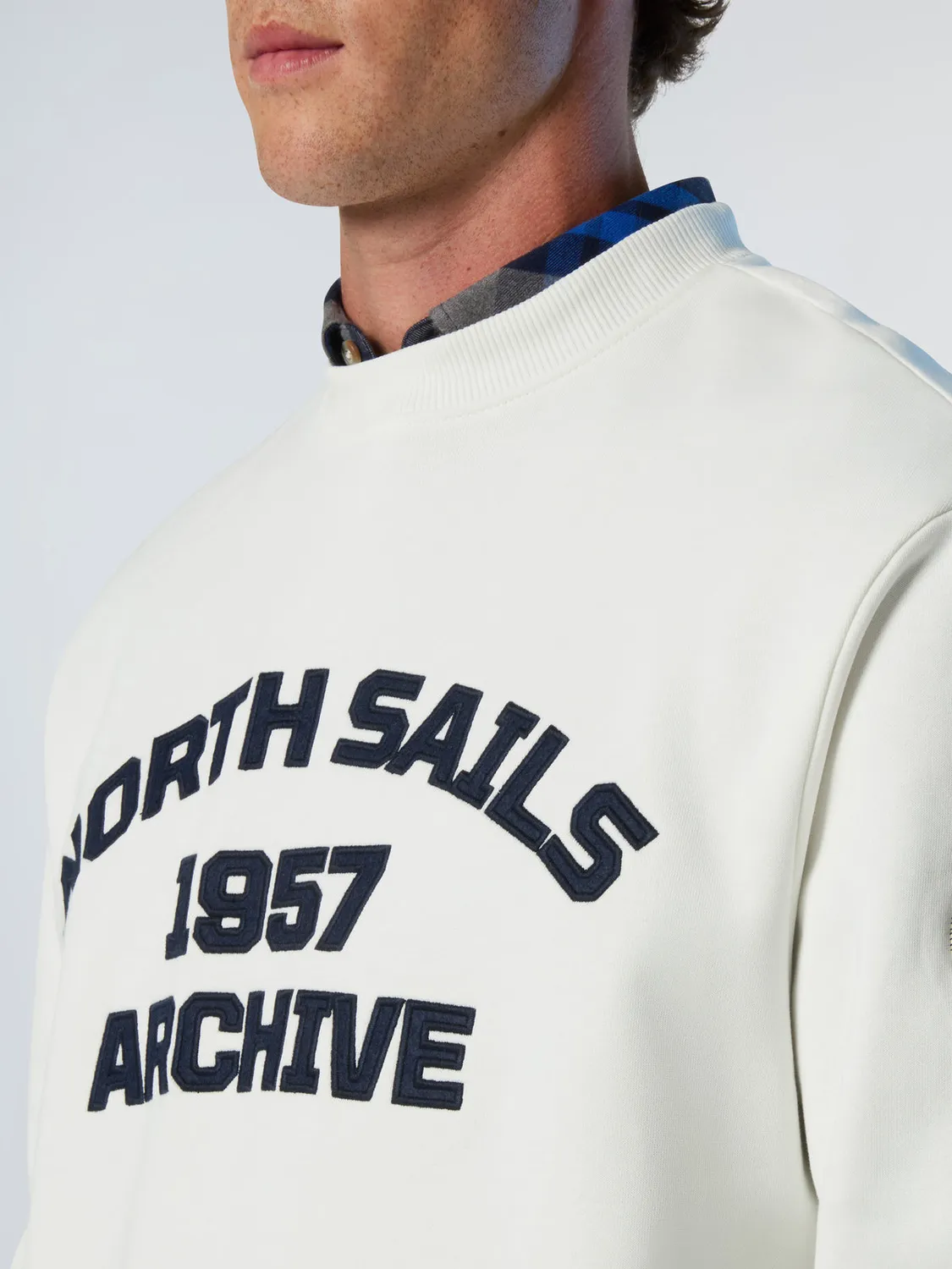 North Sails Archive sweat molleton coton bio à oeillet