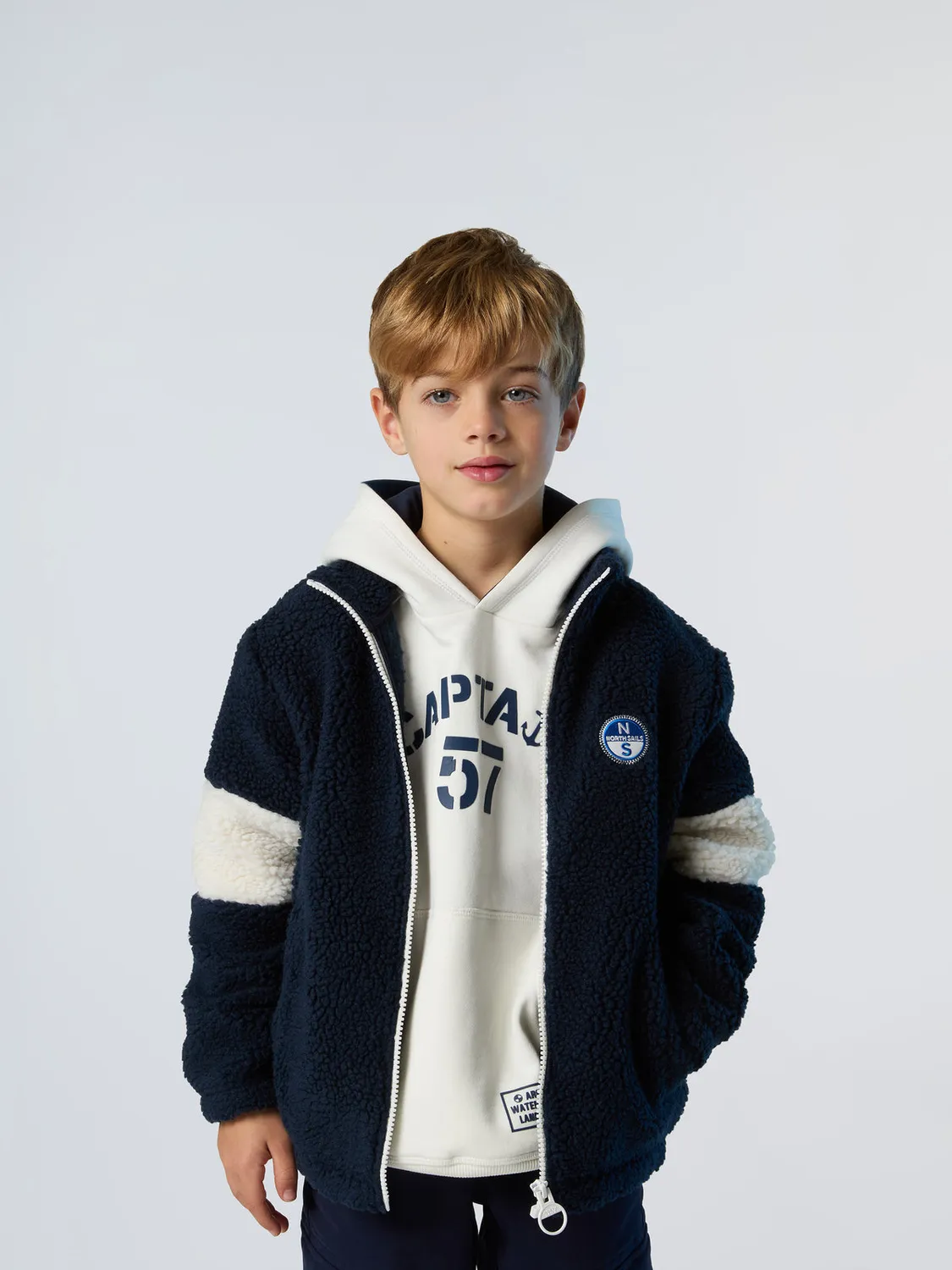 North Sails Full-Zip sweat polaire teddy zippé