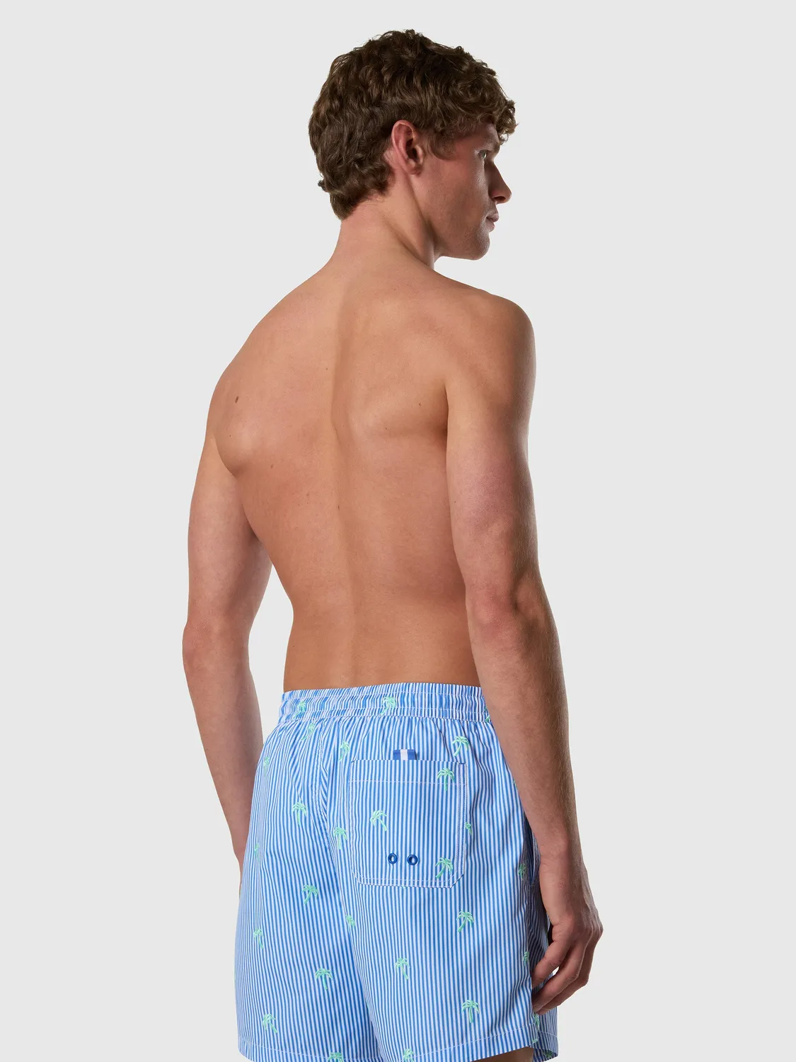 North Sails Short de bain rayures brodé combo 25