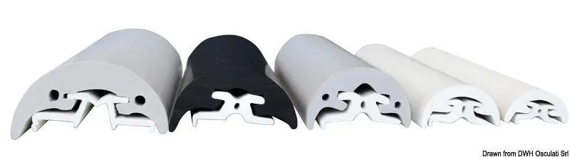 Tessilmare Only Radial profil liston PVC noir 32 mm lot 24 rigide