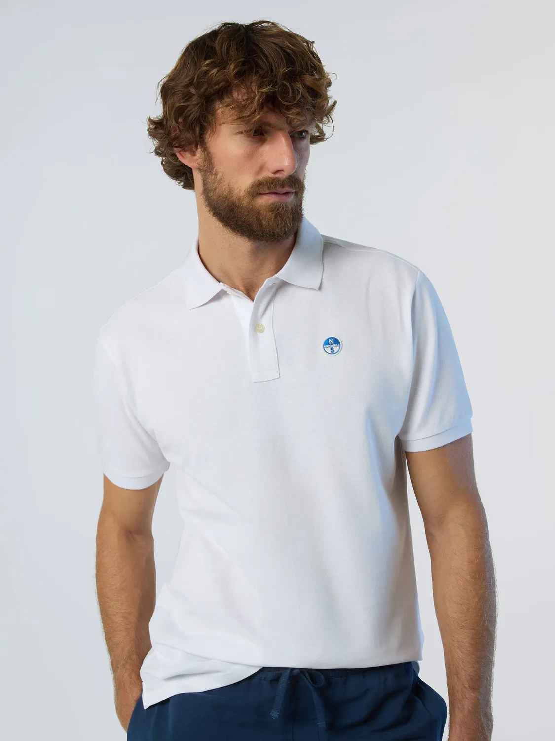 North Sails Polo homme manche courte logo patch régular