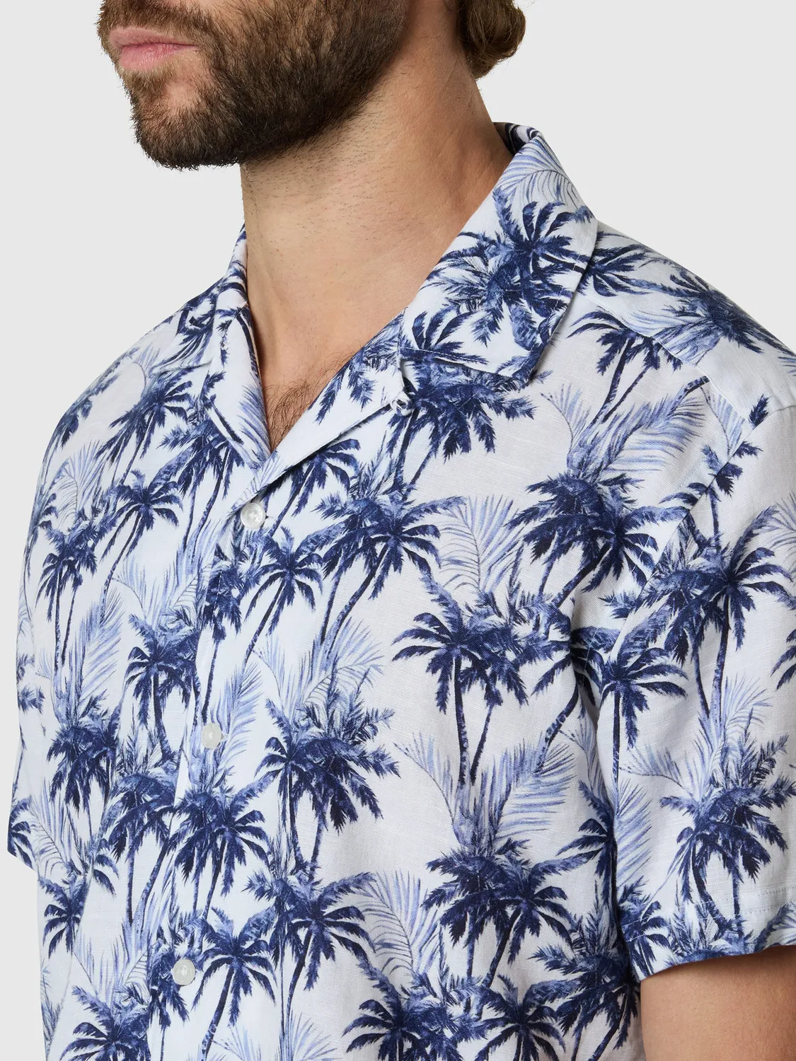 North Sails Hawaiian chemise hawaienne coton lin manches courtes