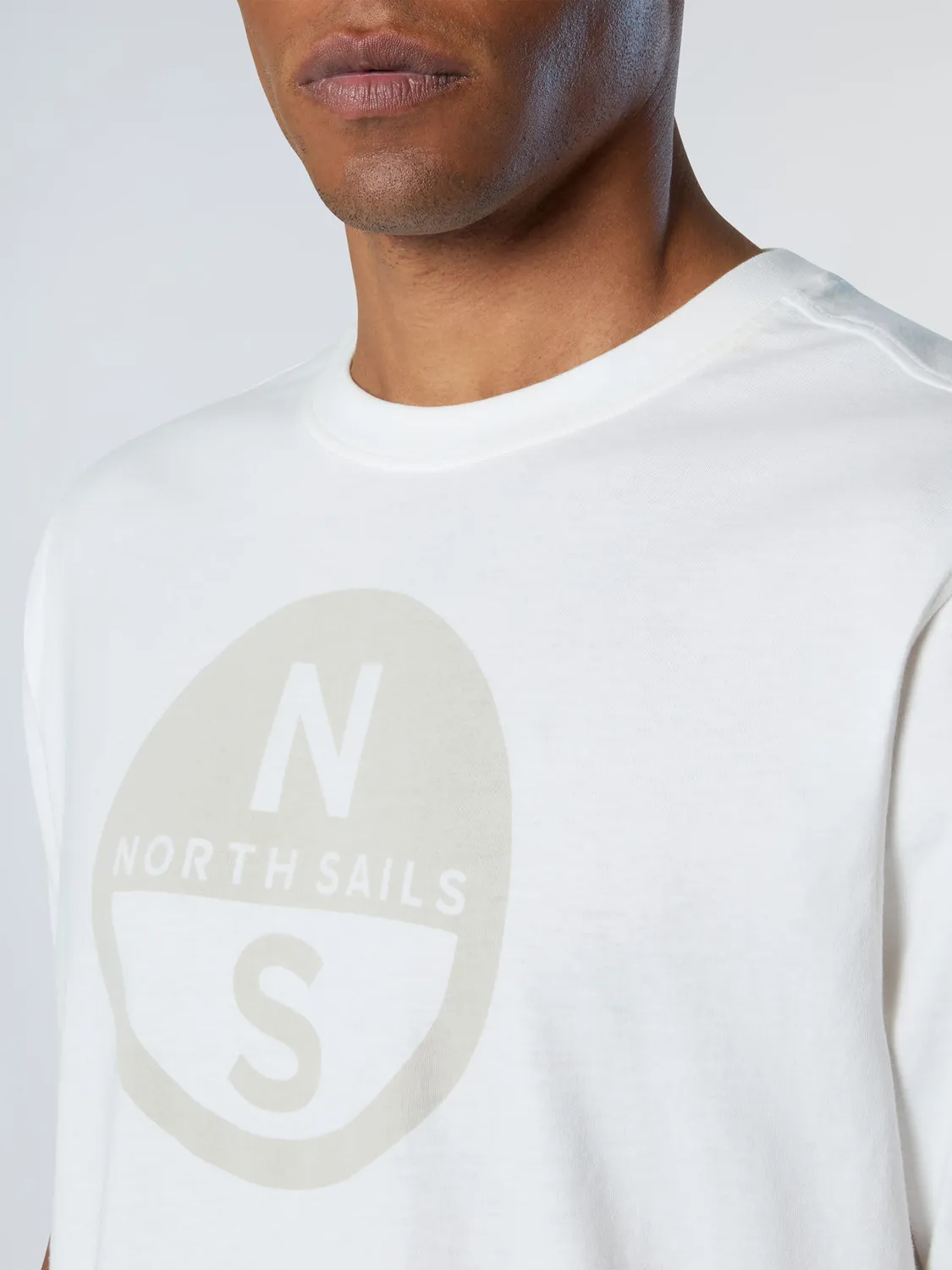 North Sails T-shirt maxi print col rond coton bio