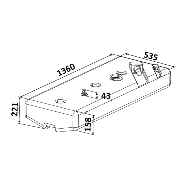 easysea réservoir carburant PE 116 L ISO 21487 RINA