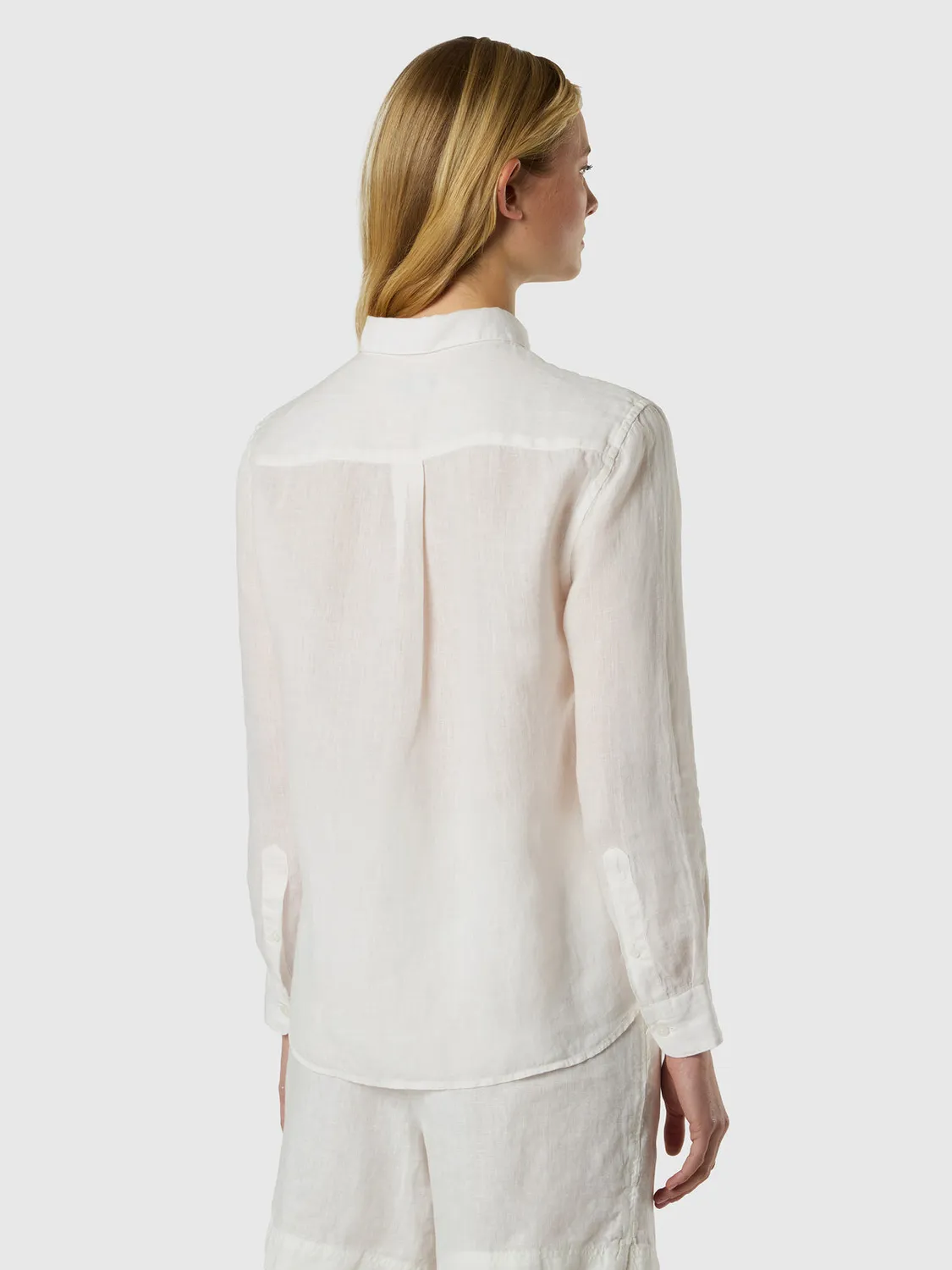 North Sails chemise lin homme logo brodé