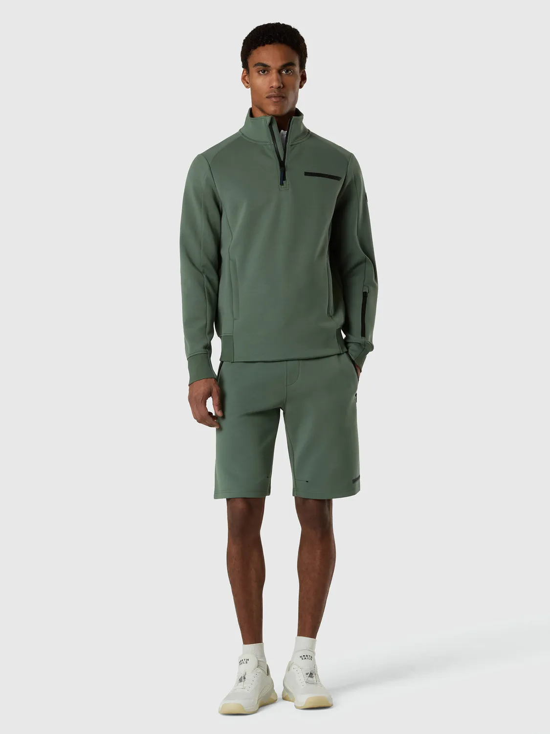 North Sails Scuba sweat half-zip recyclé
