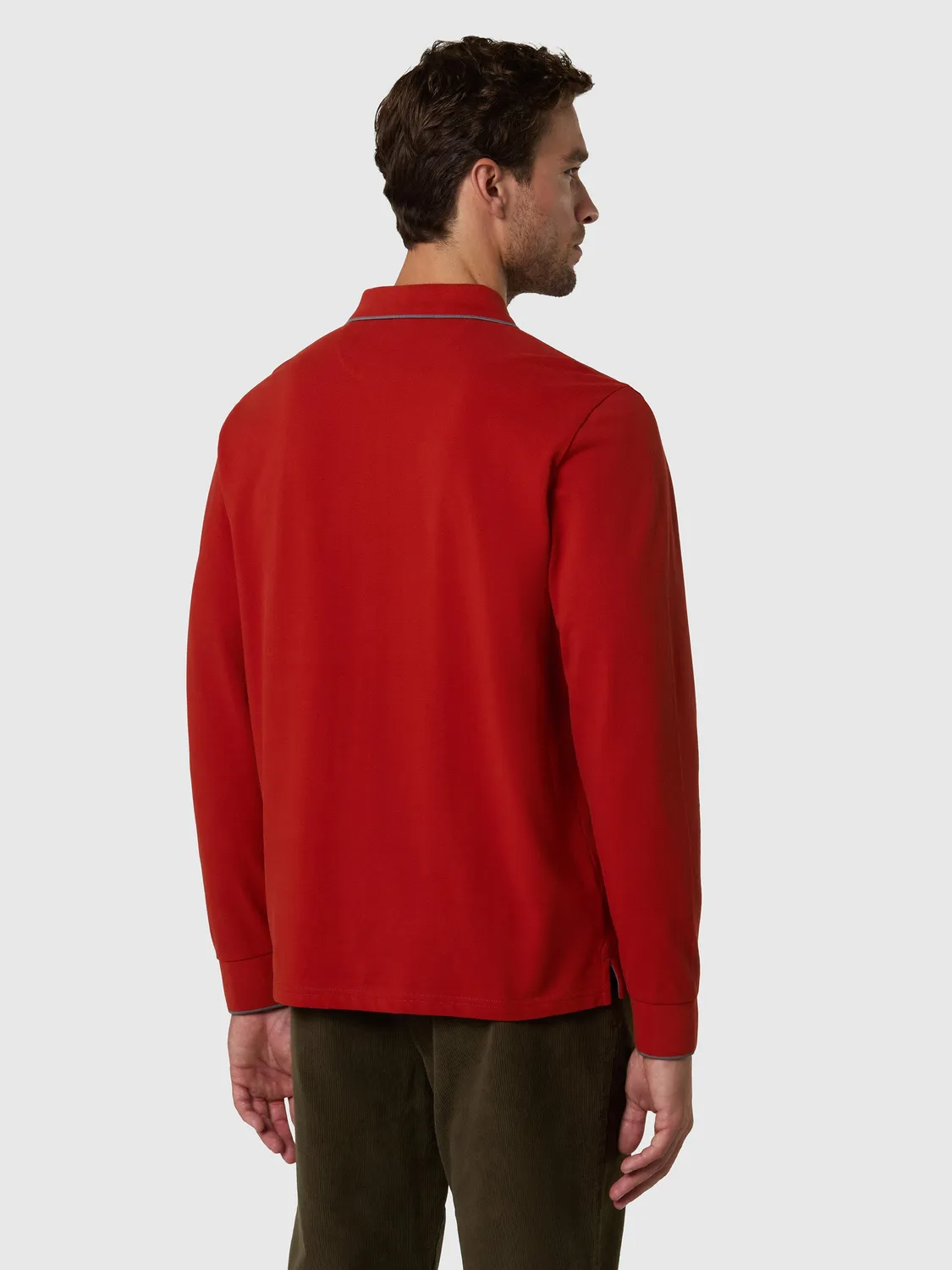 North Sails Polo manches longues homme logo patch coton