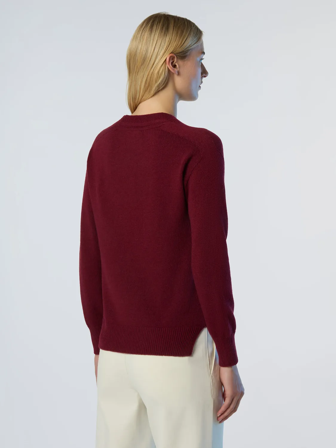North Sails Saddle Shoulder pull col V cachemire