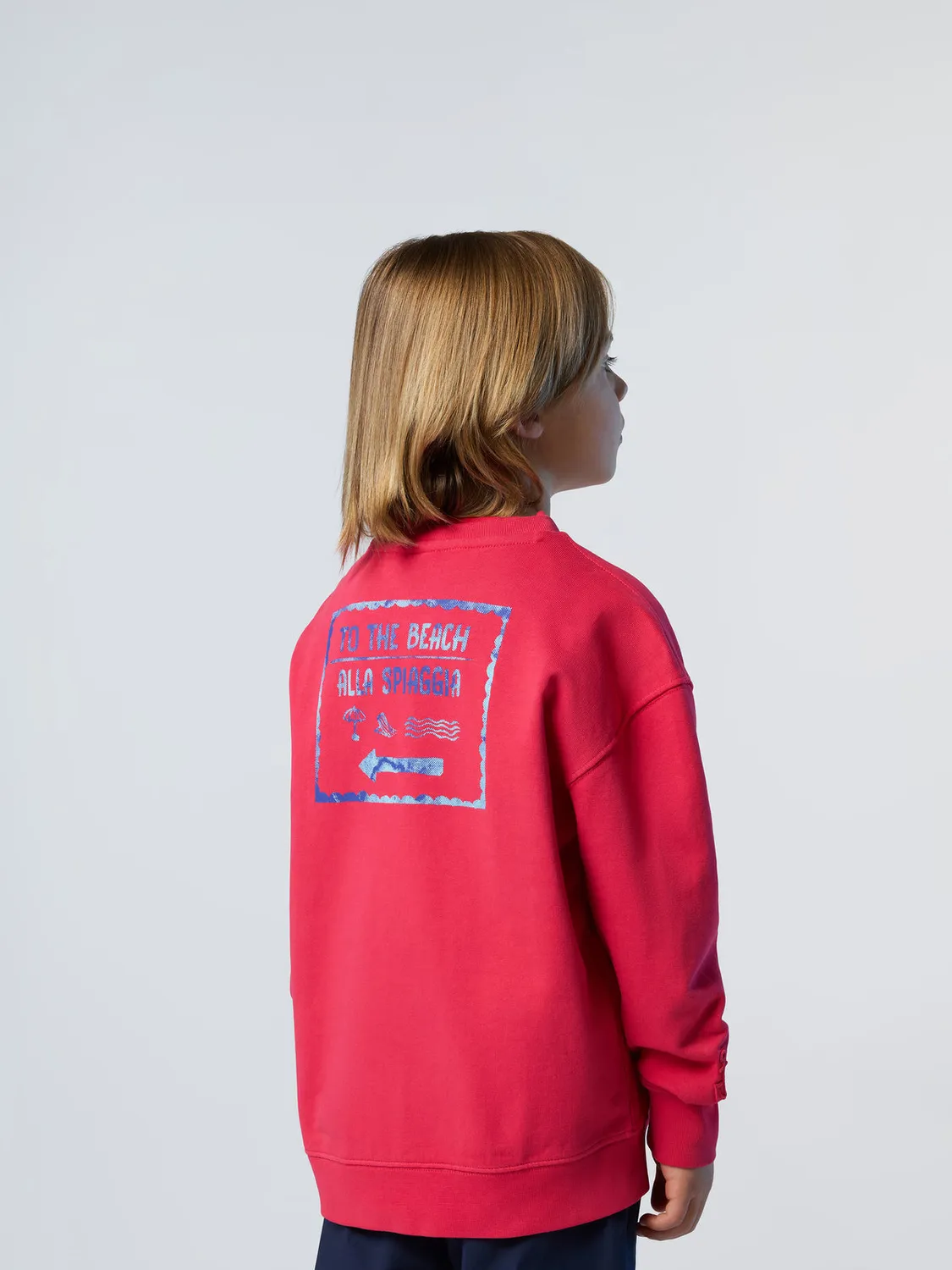North Sails sweat enfant print plage coton bio teint
