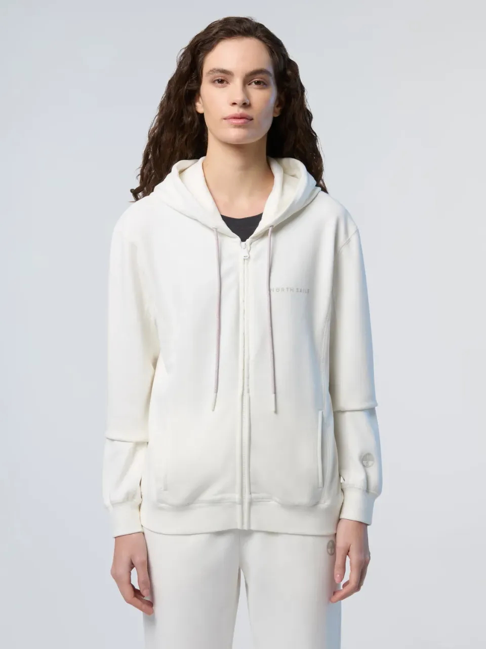 North Sails sweat zippé capuche coton délavé
