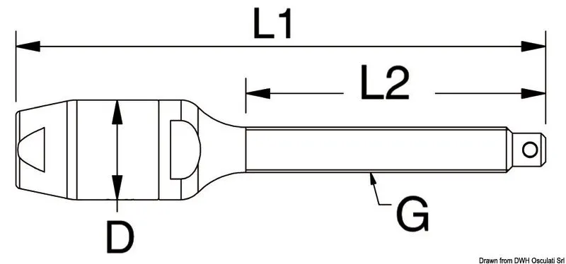 easysea Terminal fileté cordage 6 mm inox AISI 316