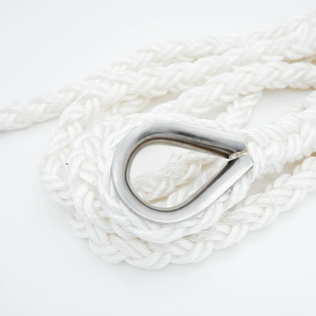 Ino Block amarre polyester 8 torons cosse inox