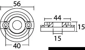 Tecnoseal anode Vetus Bow 75/80/95 rechange zinc