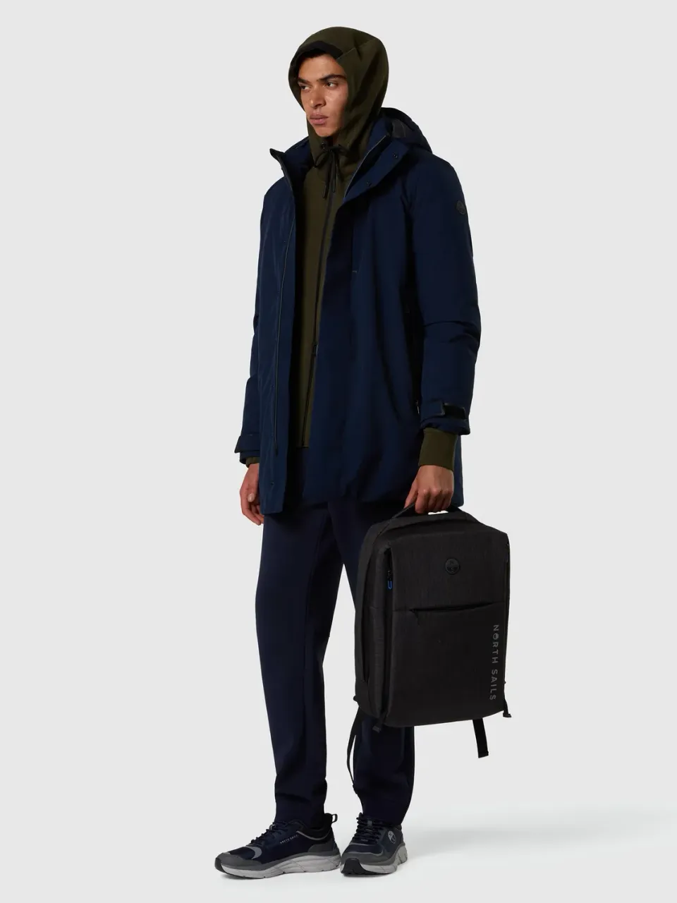 North Sails Varberg parka homme longue bleu marine