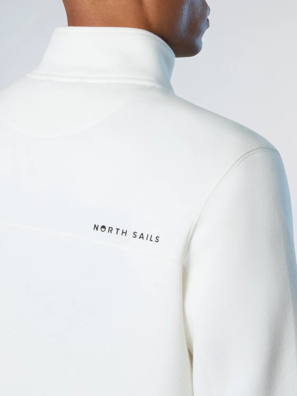 North Sails Piqué Scuba sweat half-zip stretch