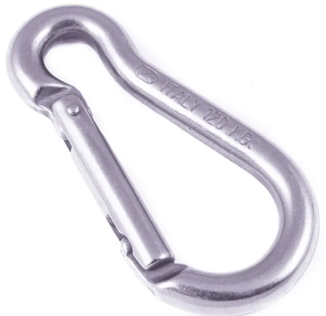 Sea Sure mousqueton forgé inox sans œil