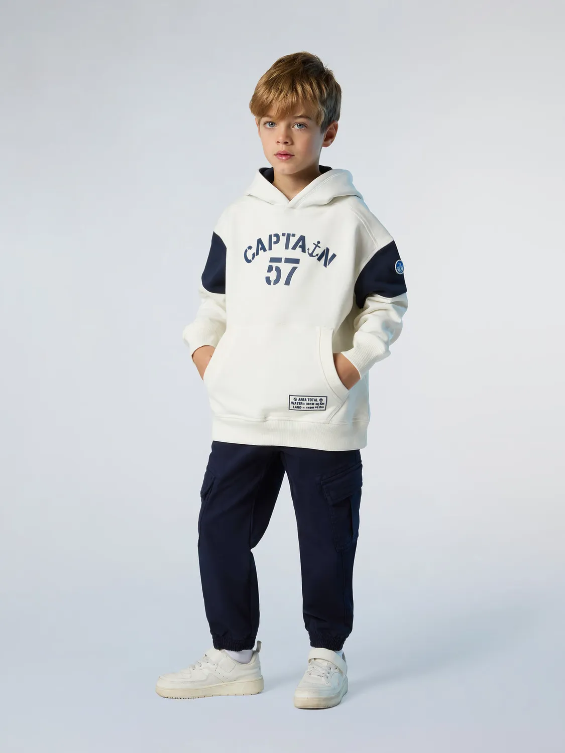 North Sails Cargo pantalon enfant taille élastique coton stretch
