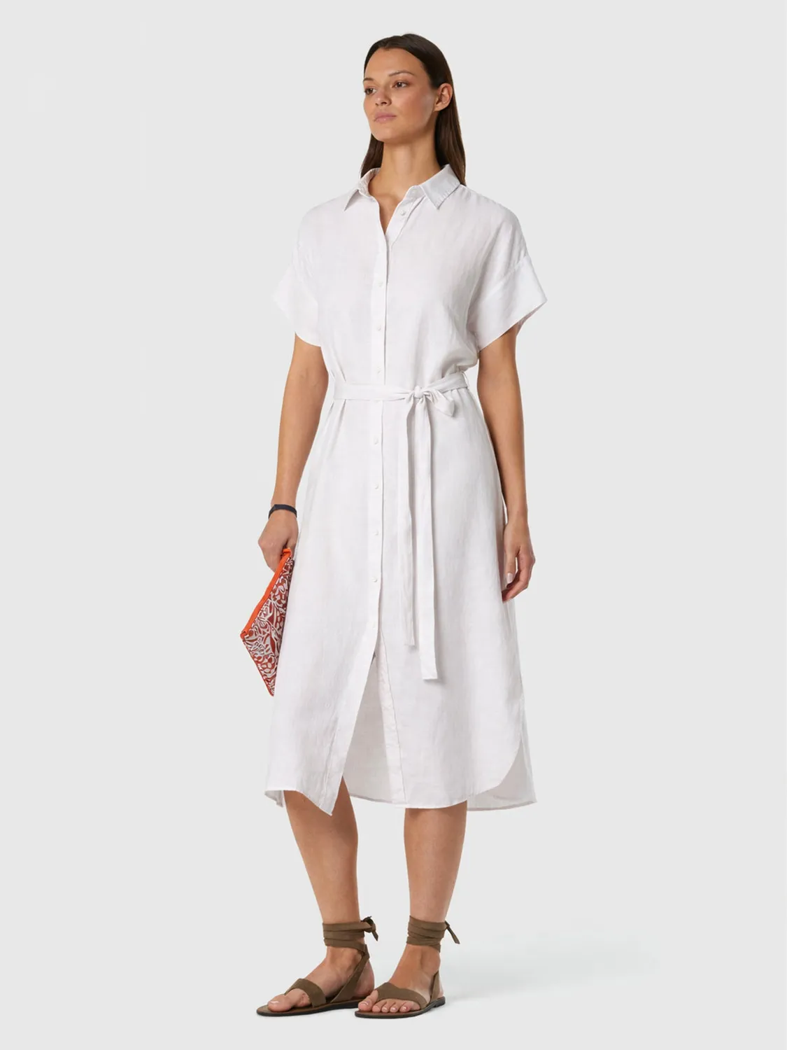 North Sails Linen robe chemise lin boutons nacre