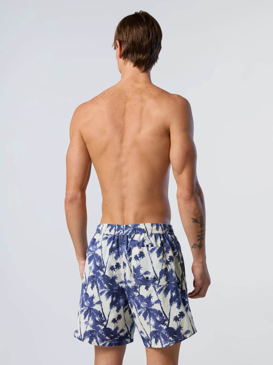 North Sails short de bain imprimé délavé nylon recyclé