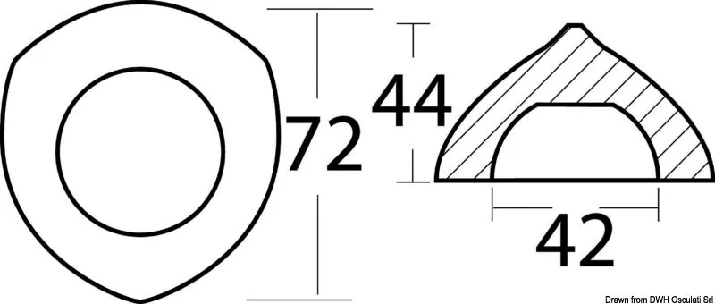 Tecnoseal anode Max-Prop 42 mm hélice anticorrosion