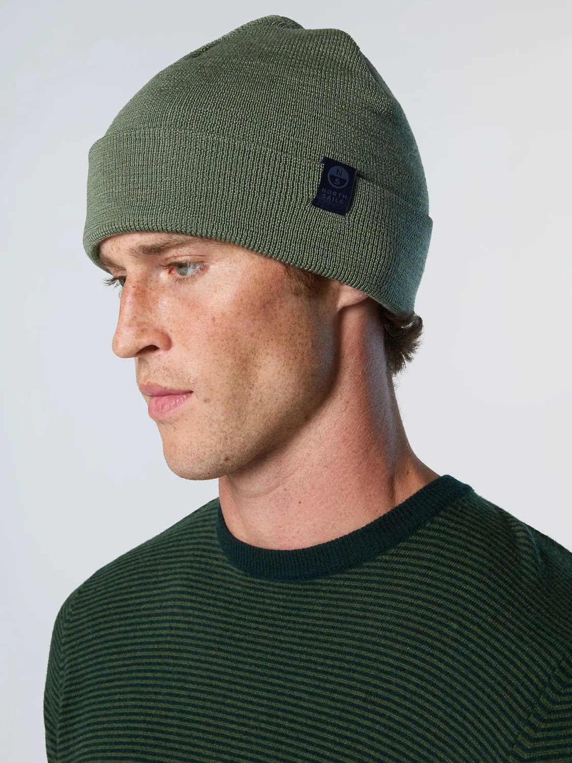 North Sails Fine-Knit bonnet à revers mérinos