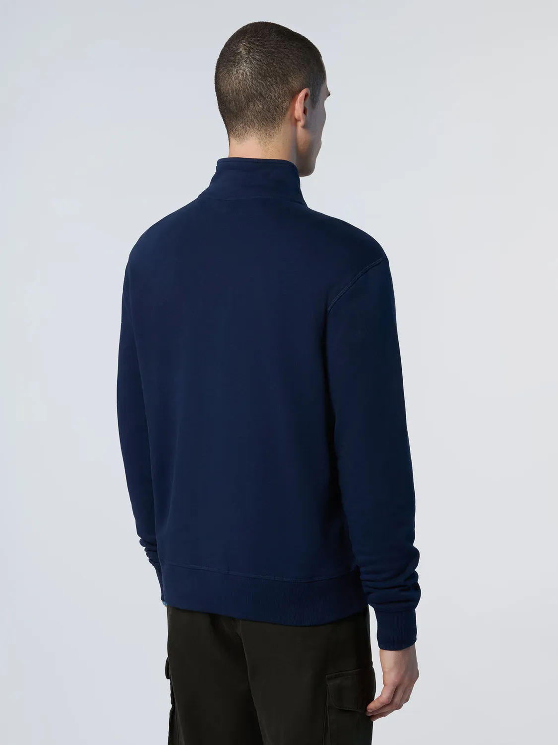 North Sails sweatshirt zippé patch col montant