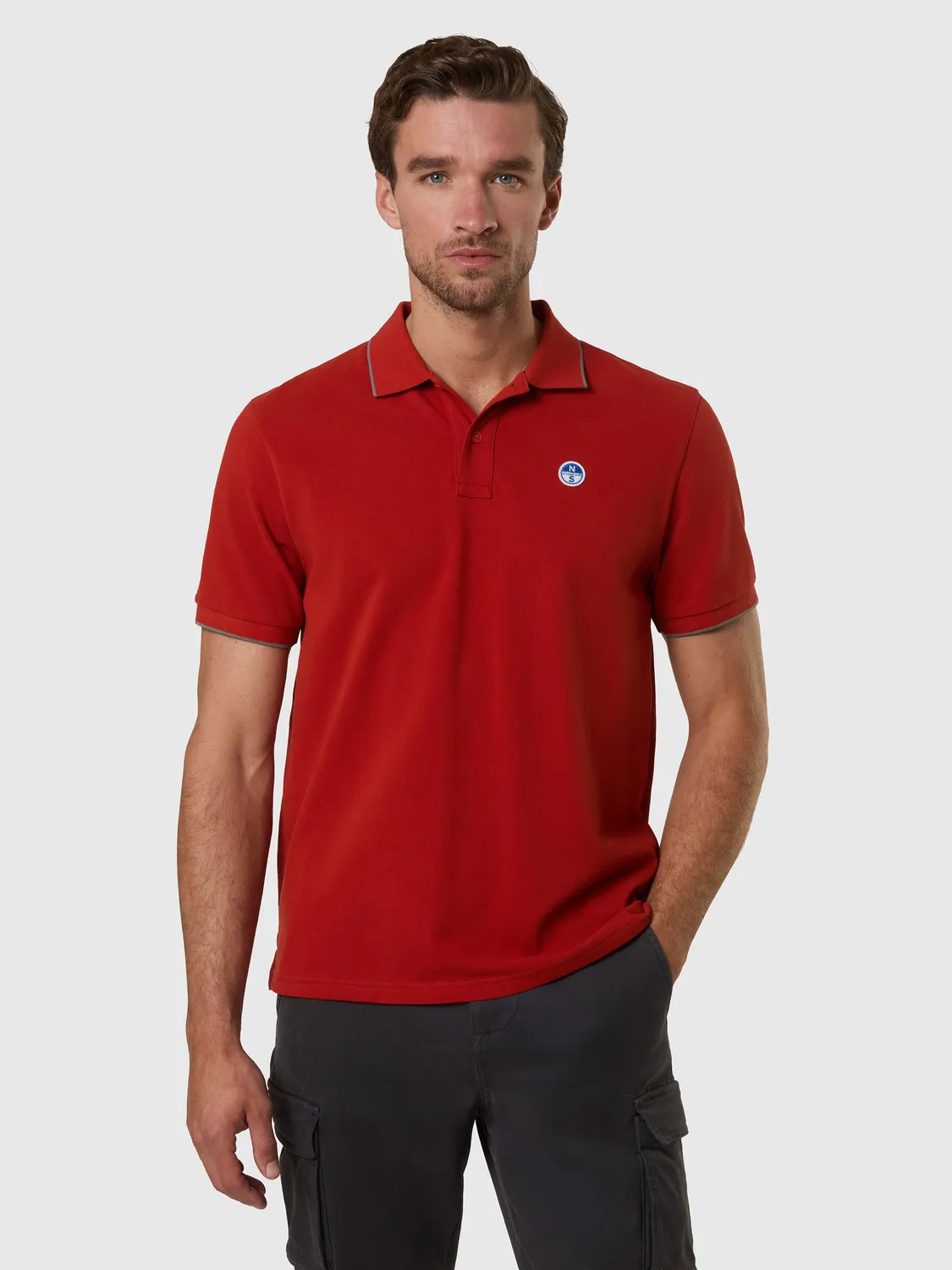 North Sails Patch Logo polo homme rouille