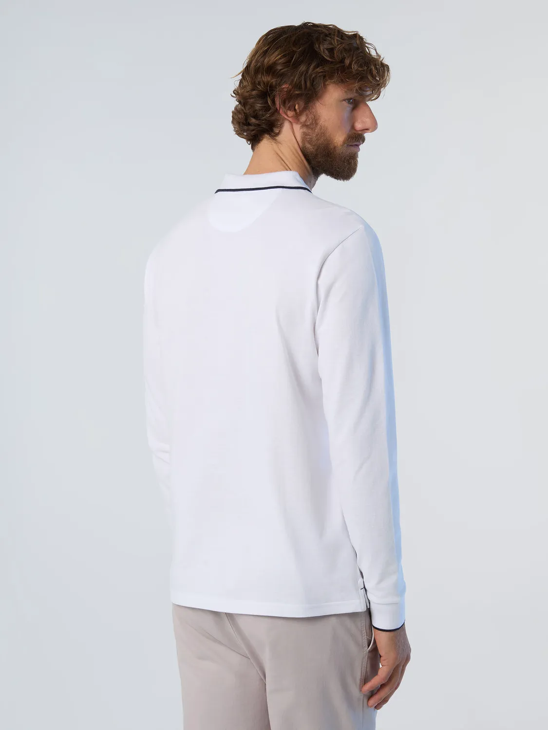 North Sails polo manches longues piqué coton bio
