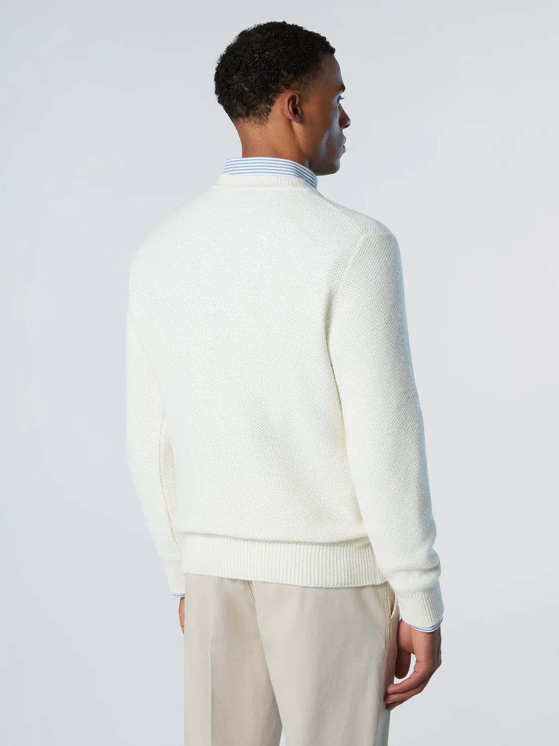 North Sails Honeycomb pull col rond nid d’abeille